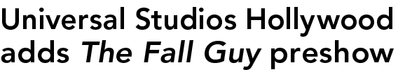Universal Studios Hollywood adds The Fall Guy preshow