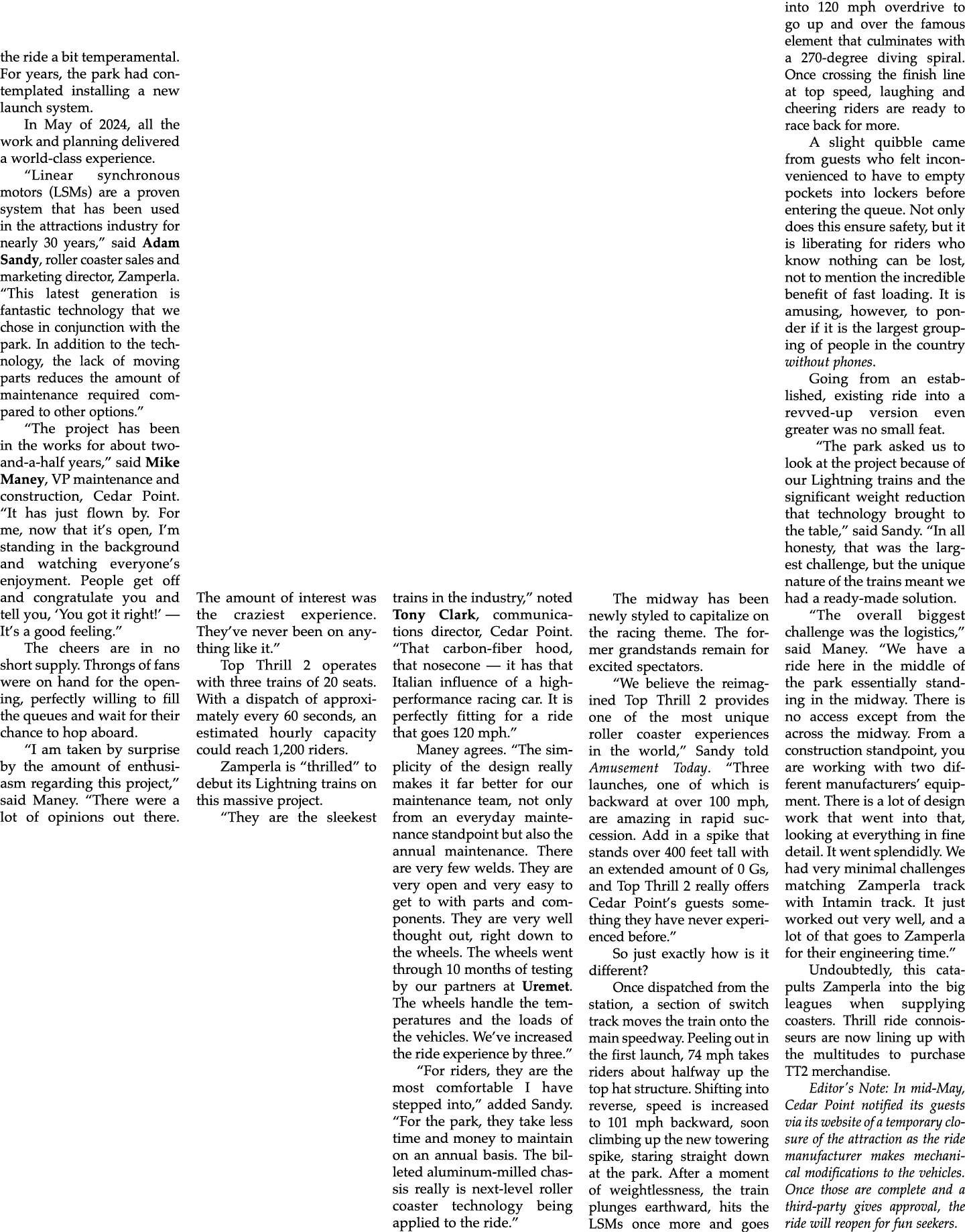 the ride a bit temperamental. For years, the park had contemplated installing a new launch system. In May of 2024, al...