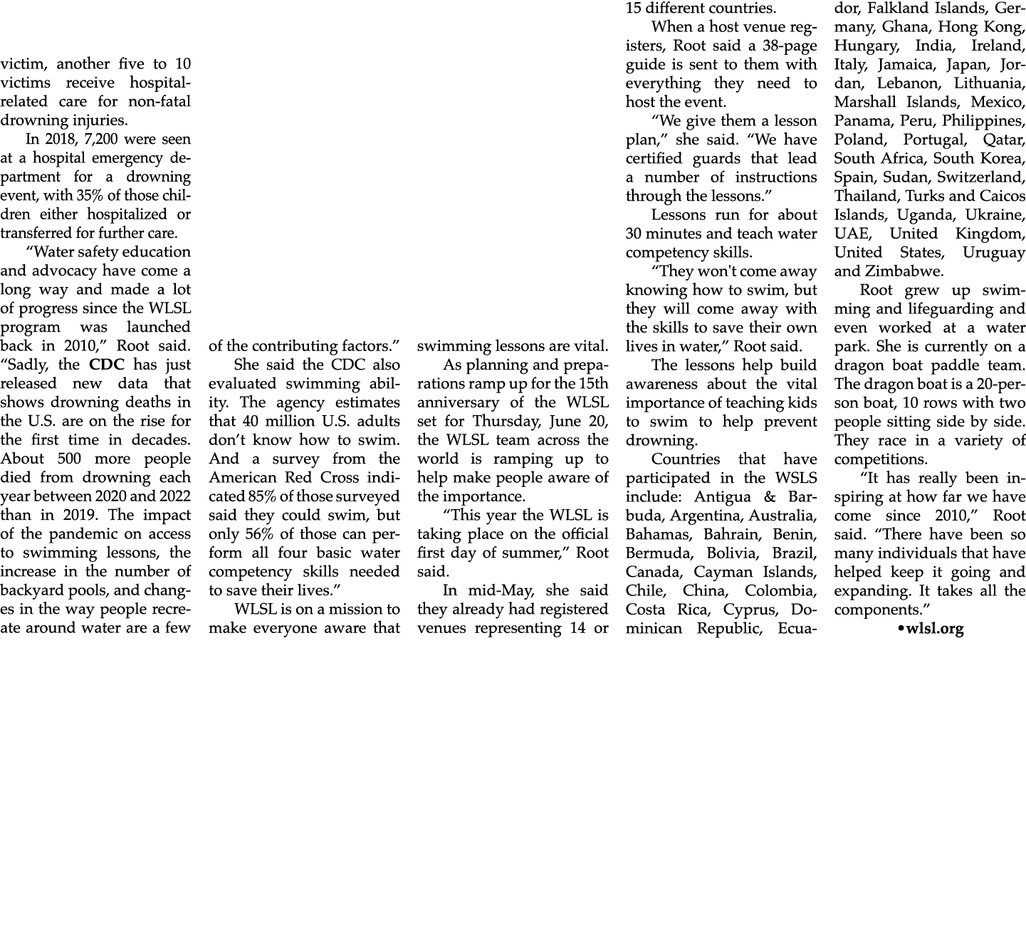 victim, another five to 10 victims receive hospital related care for non fatal drowning injuries. In 2018, 7,200 were...