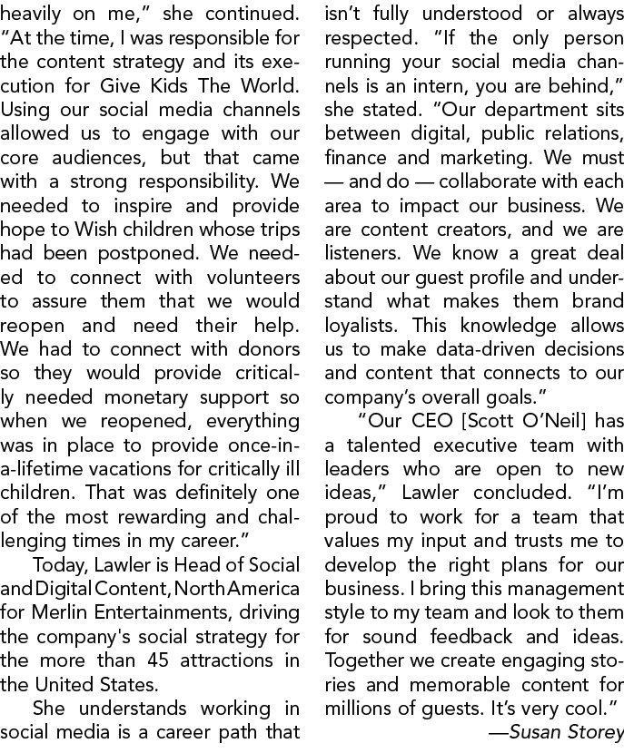 heavily on me,” she continued. “At the time, I was responsible for the content strategy and its execution for Give Ki...