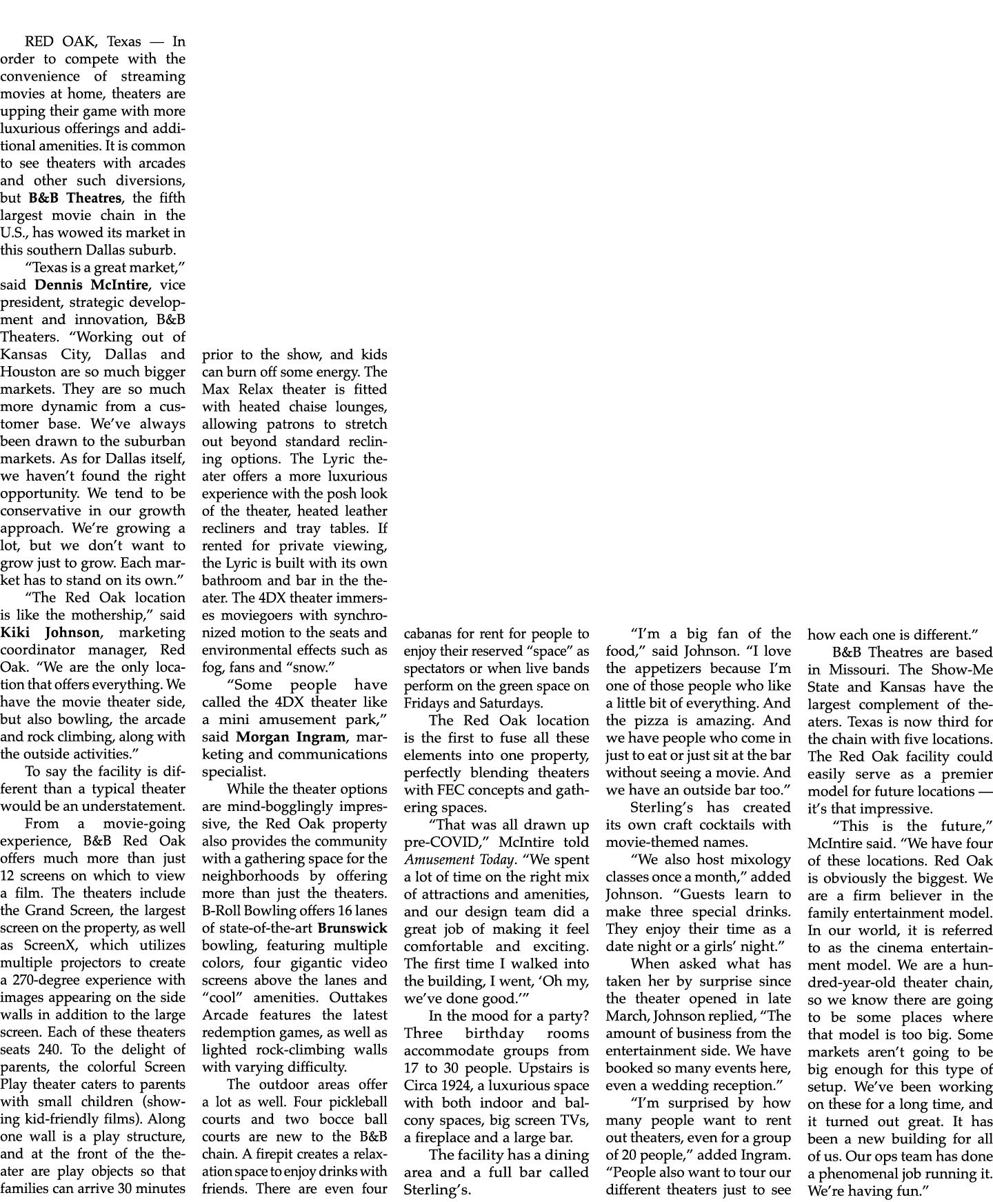 RED OAK, Texas — In order to compete with the convenience of streaming movies at home, theaters are upping their game...