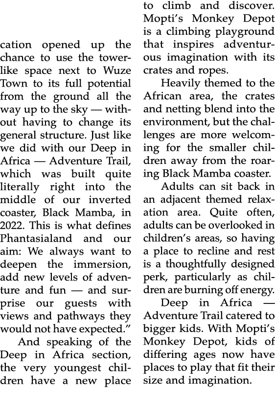 cation opened up the chance to use the tower like space next to Wuze Town to its full potential from the ground all t...