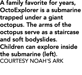 A family favorite for years, OctoExplorer is a submarine trapped under a giant octopus. The arms of the octopus serve...