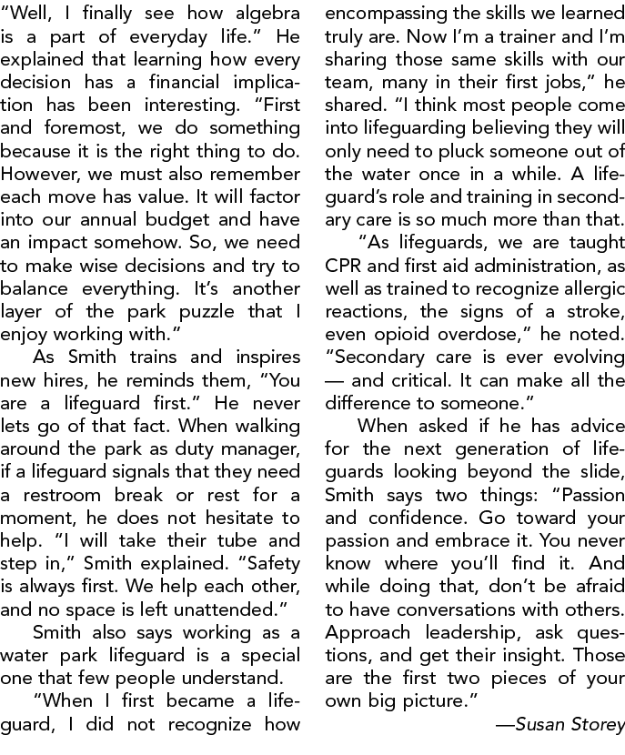 “Well, I finally see how algebra is a part of everyday life.” He explained that learning how every decision has a fin...